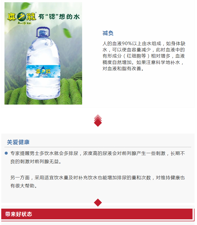 男人為什么更要多喝水？一定讓他看看